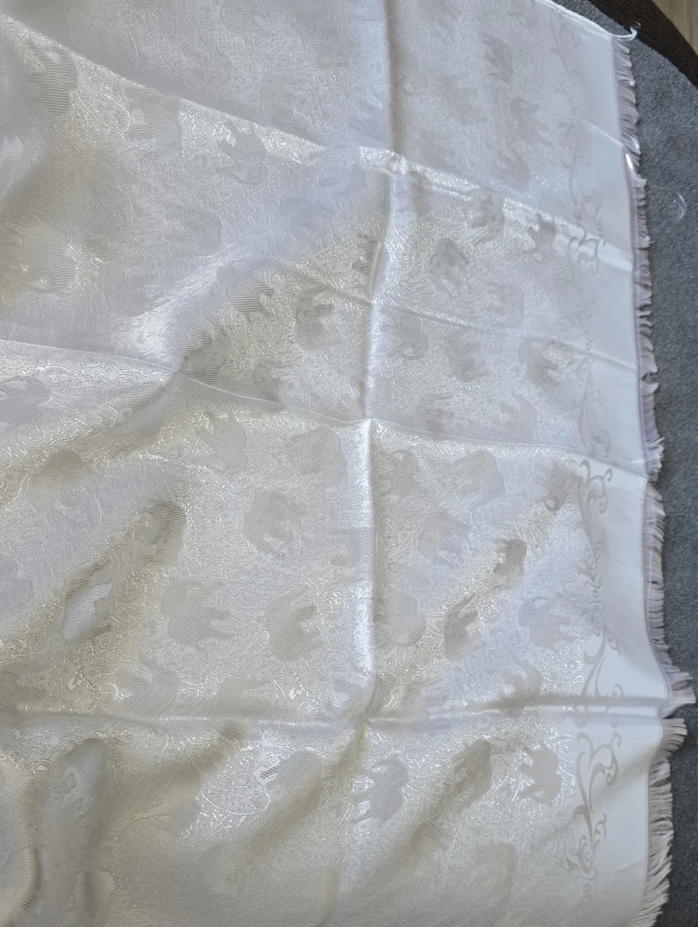 Silk Scarf/Shawl With Elephants. New